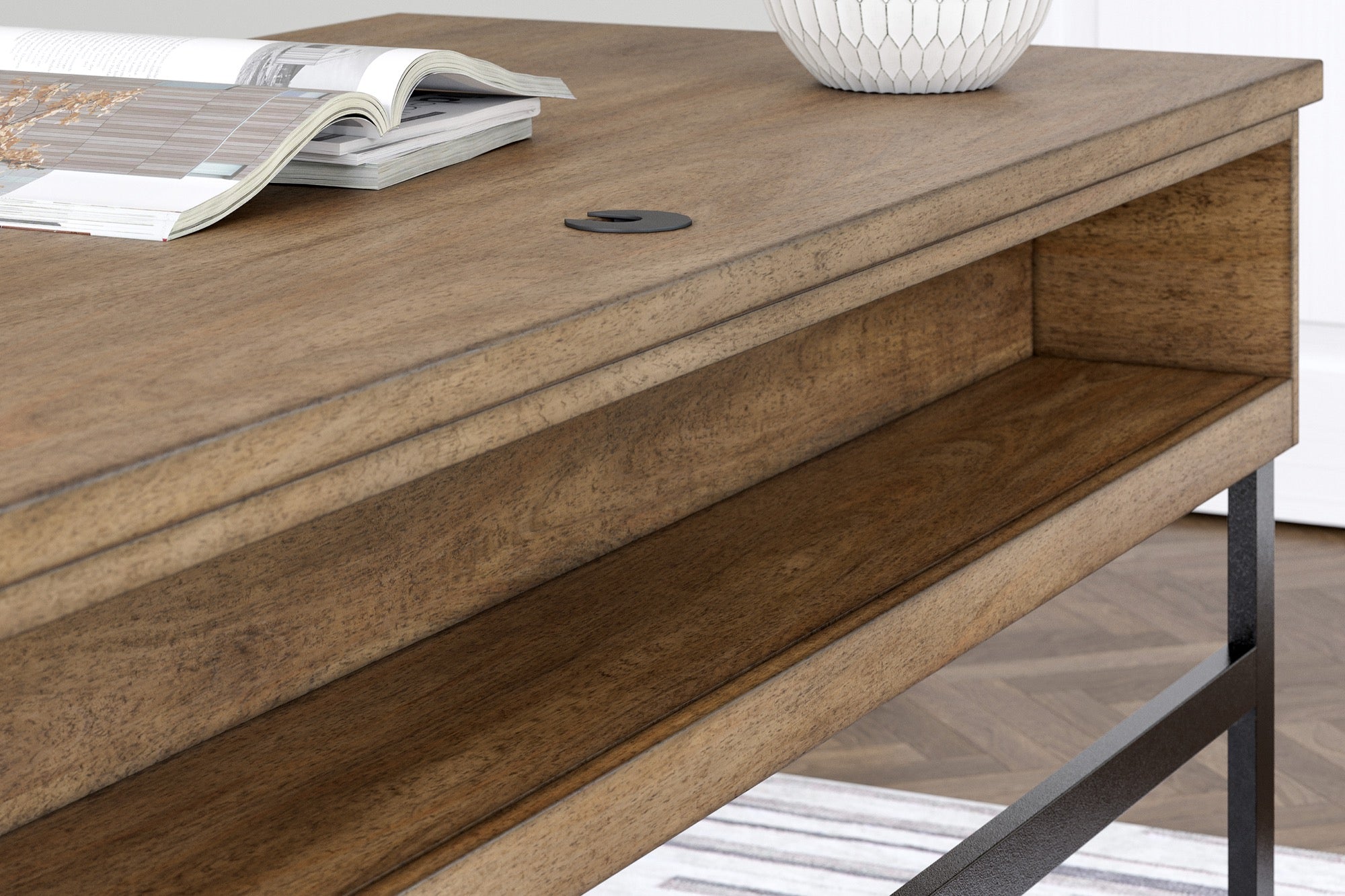 Mixed Material Home Office Desk