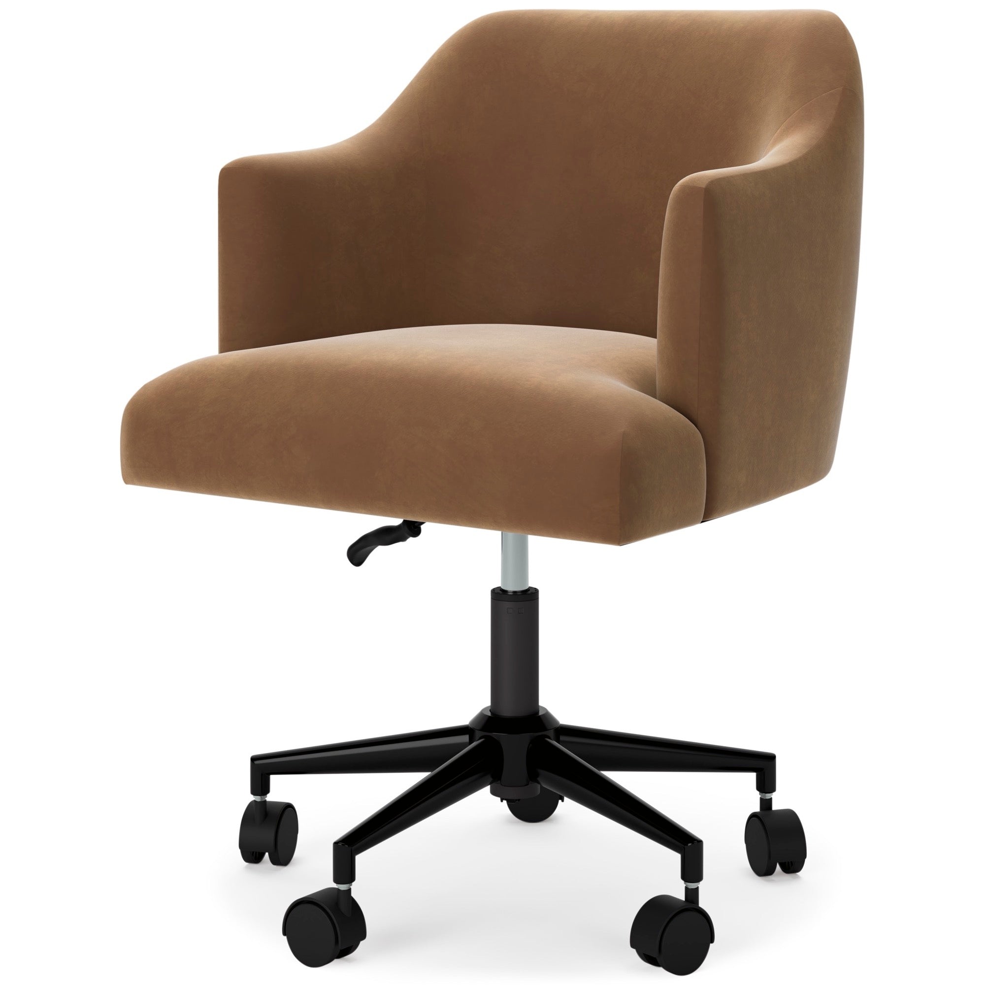 Contemporary Warm Brown Home Office Desk Chair - Adams Furniture