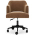 Contemporary Warm Brown Home Office Desk Chair - Adams Furniture