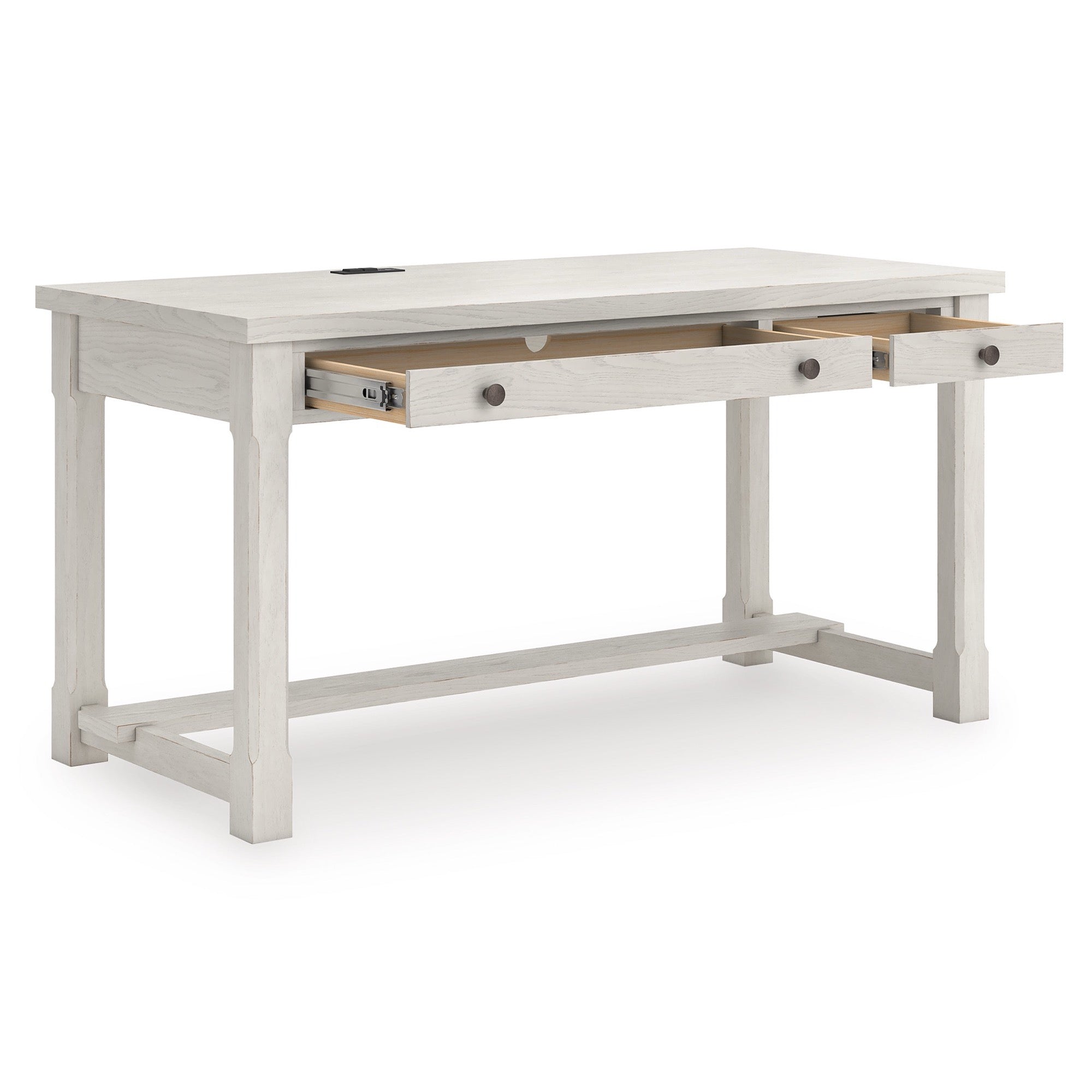 Antique White Home Office Desk - Adams Furniture