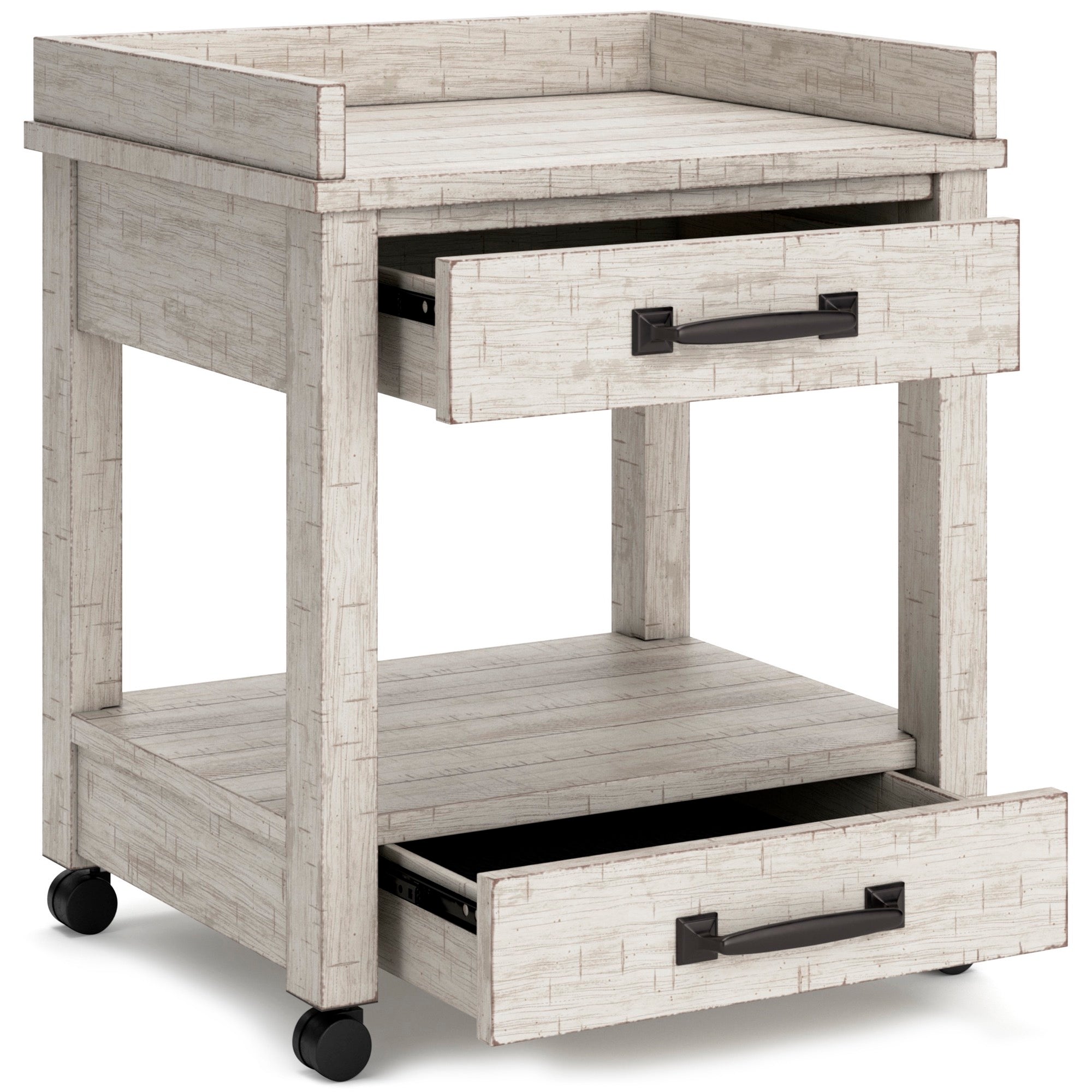 Whitewash Printer Stand