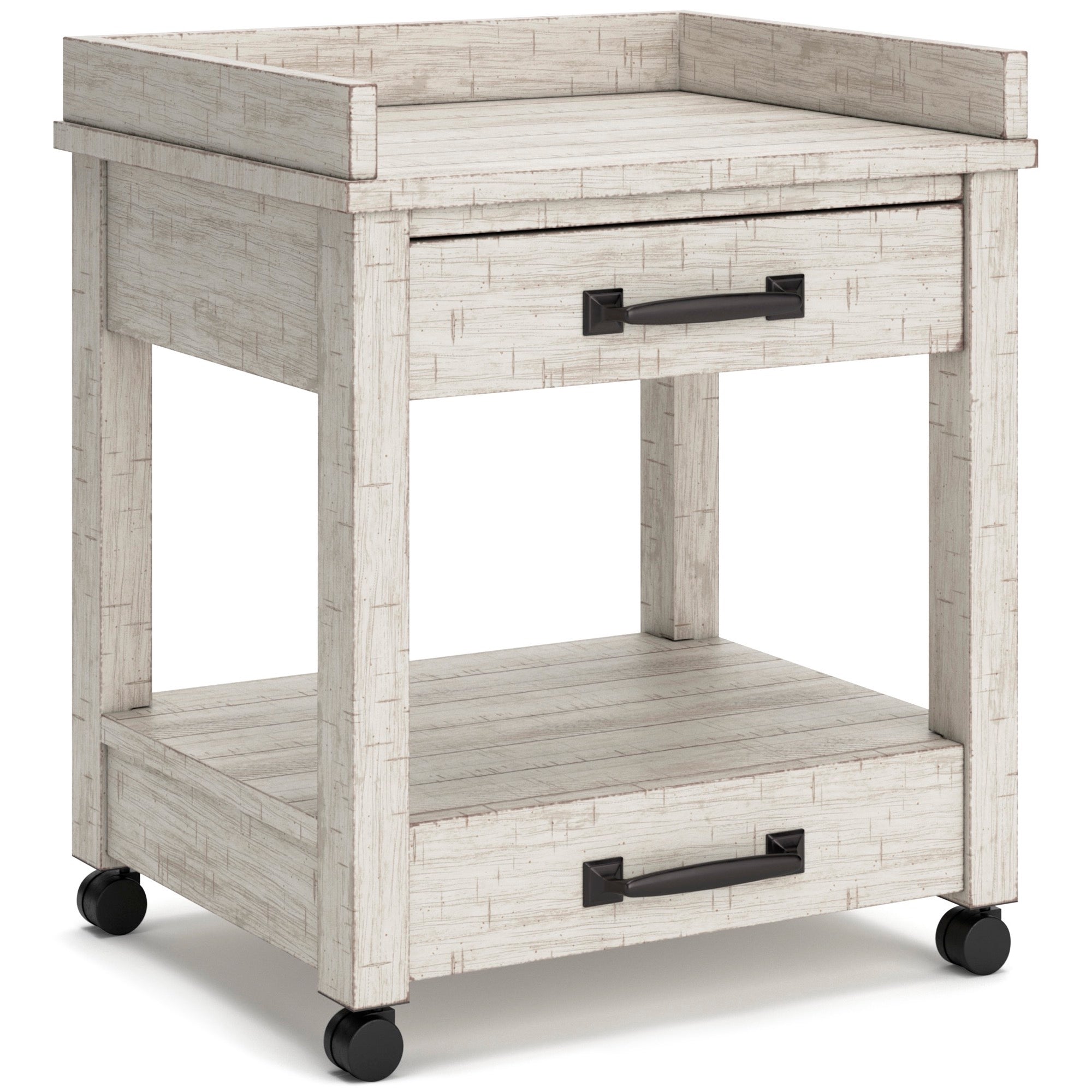 Whitewash Printer Stand