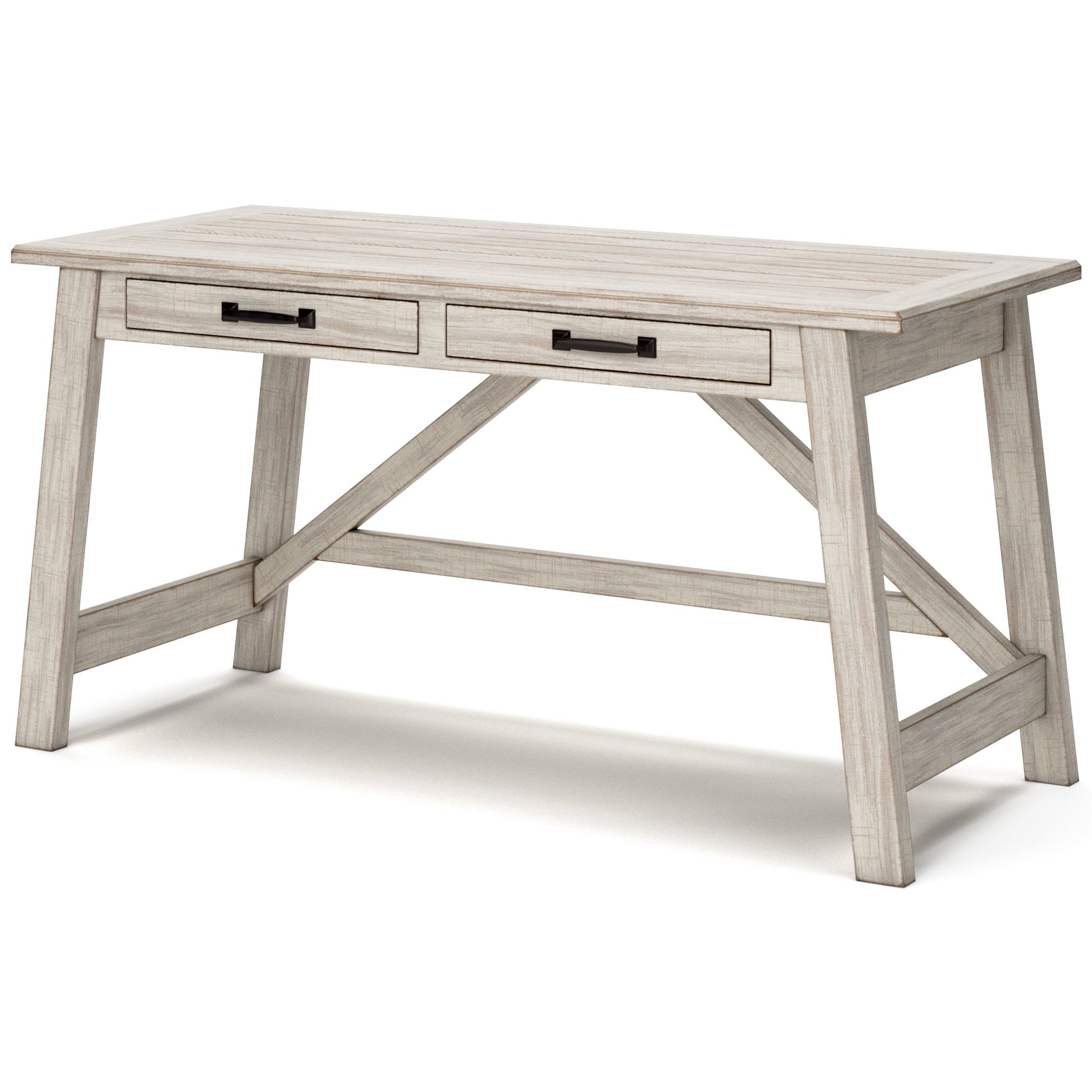 Whitewash Home Office Desk