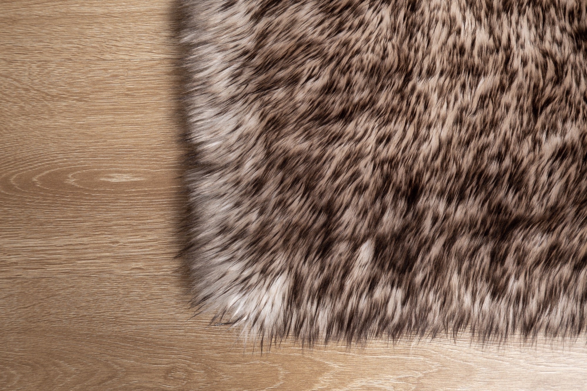 Flokati Shag Brown 5x7 Area Rug - Adams Furniture