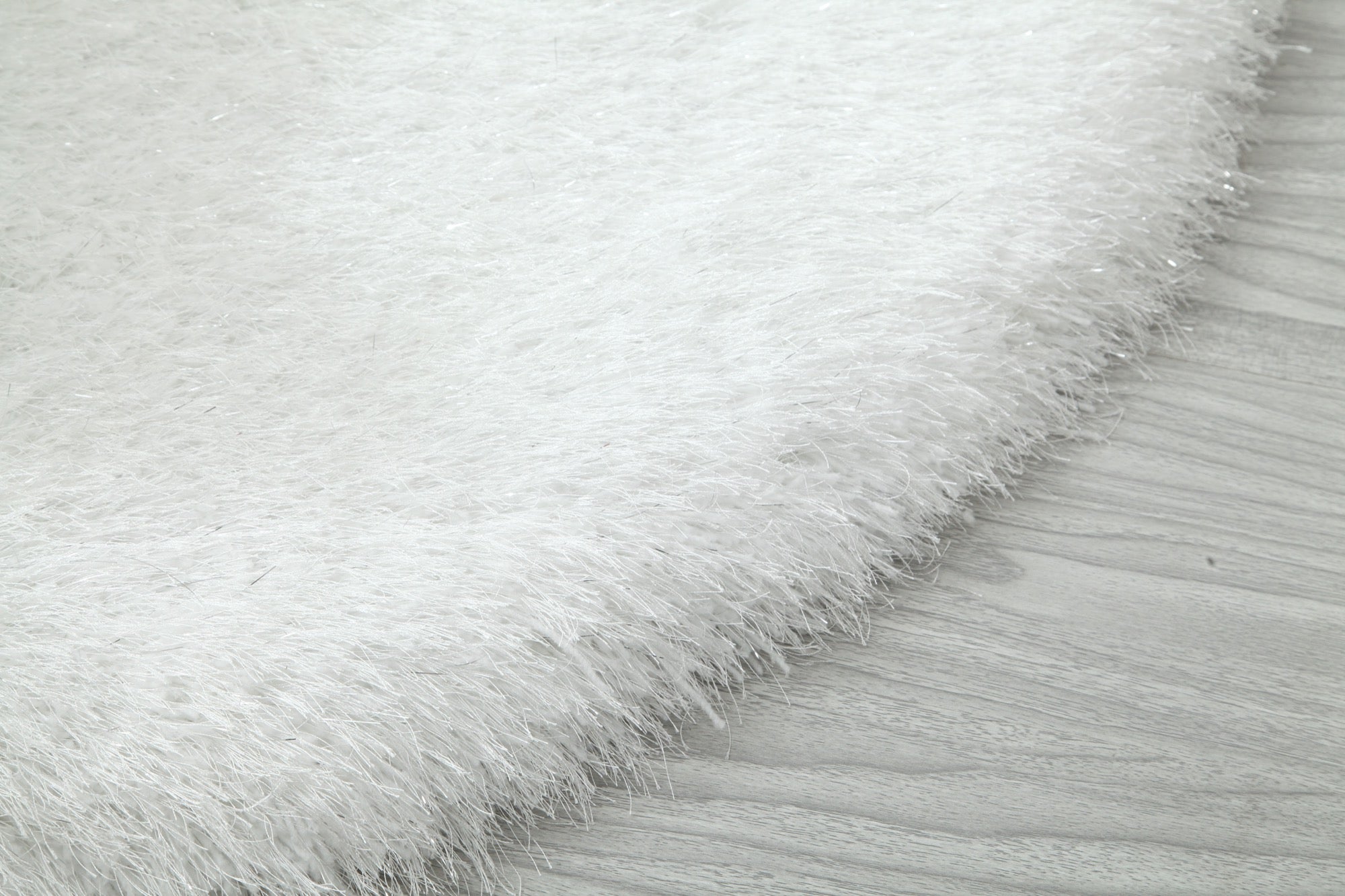 Manhattan White Half Moon Area Rug - Adams Furniture
