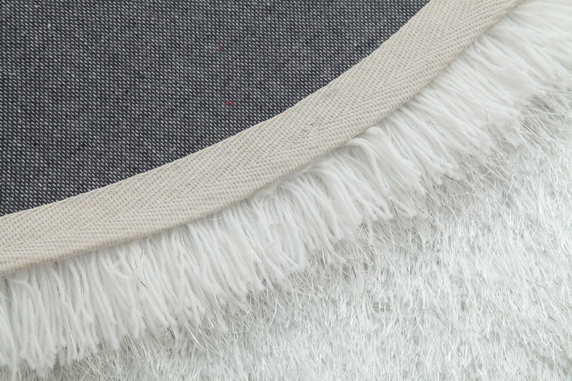 Manhattan White Half Moon Area Rug - Adams Furniture