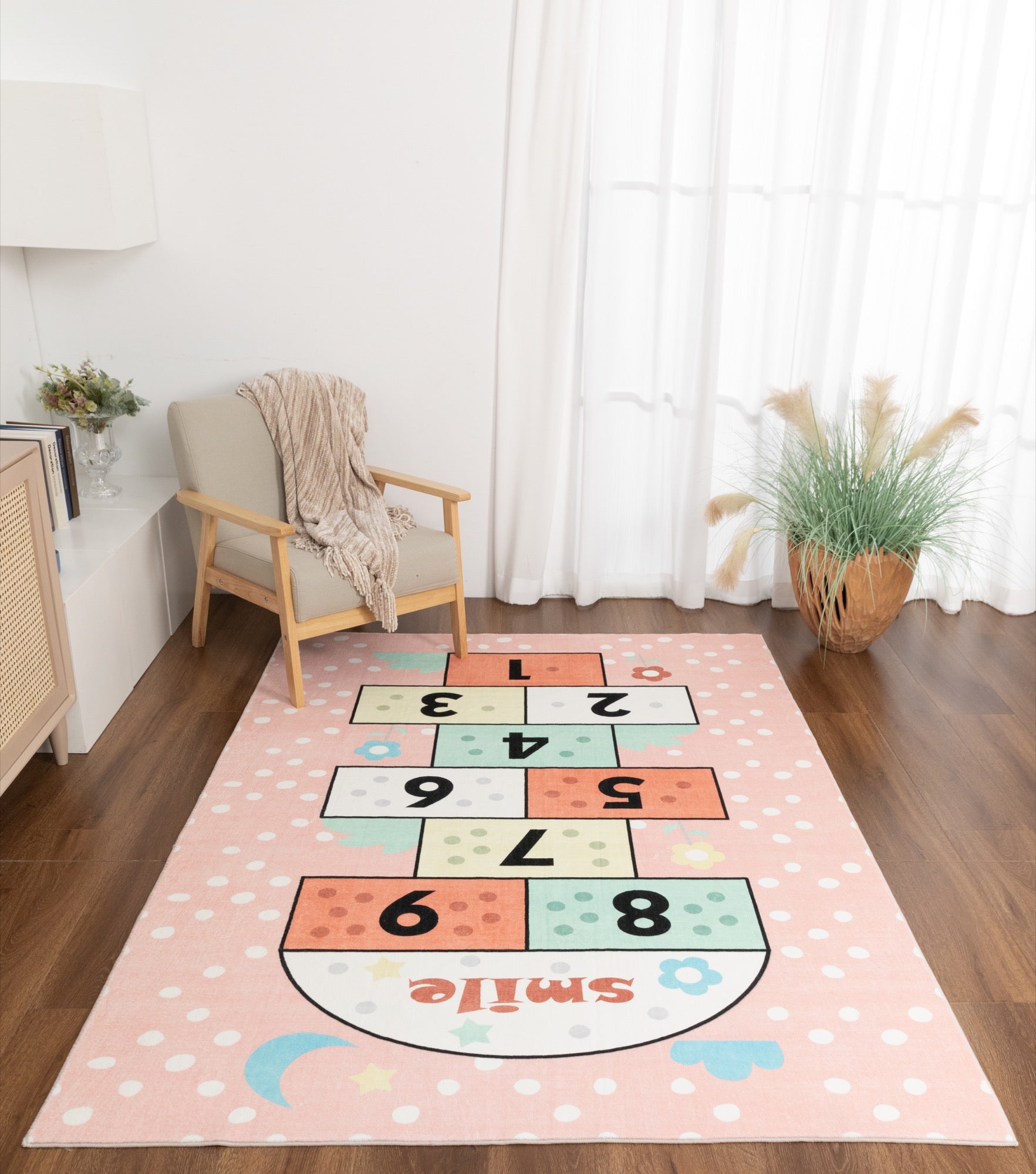 Kid Hopscotch 5x7 Area Rug