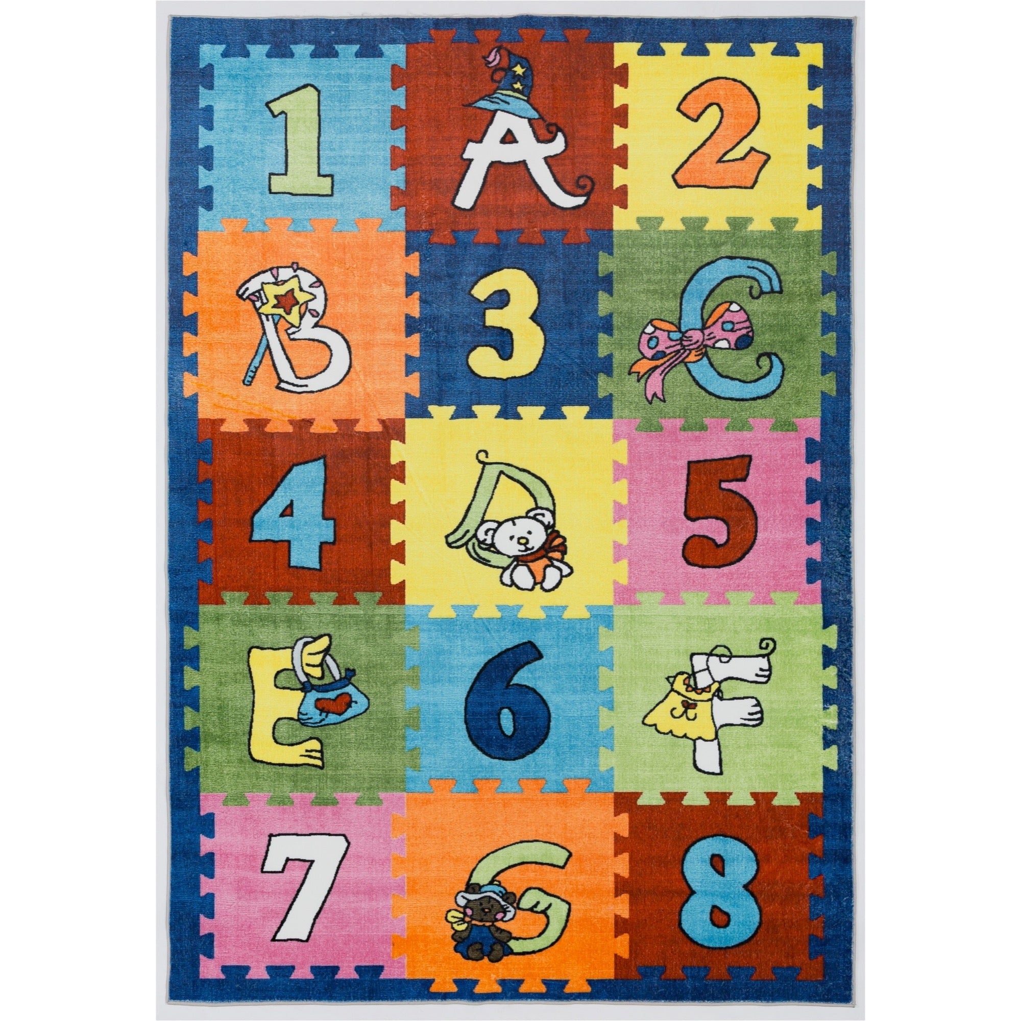 Kids Numbers 5x7 Area Rug - Adams Furniture