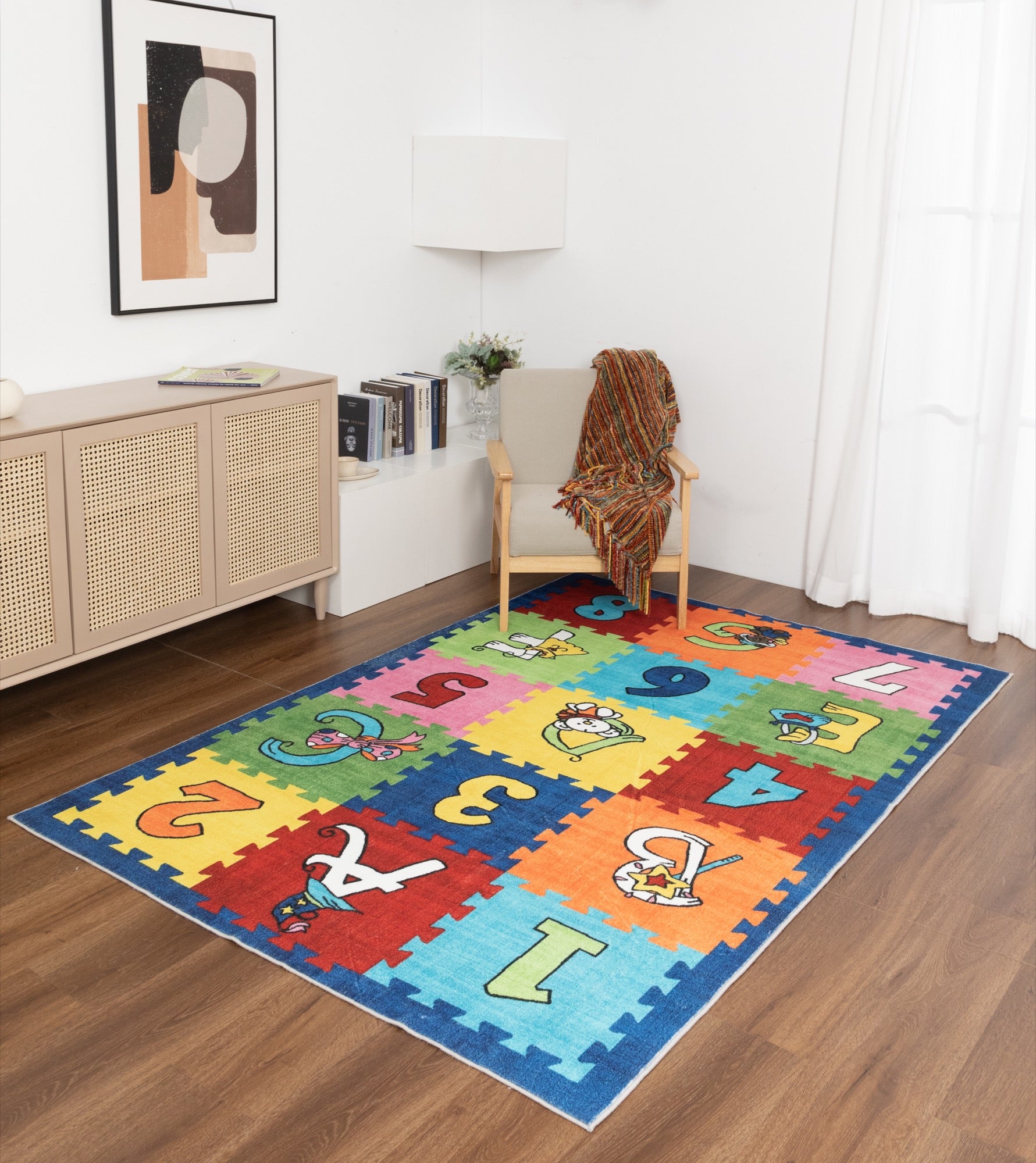 Kids Numbers 5x7 Area Rug - Adams Furniture