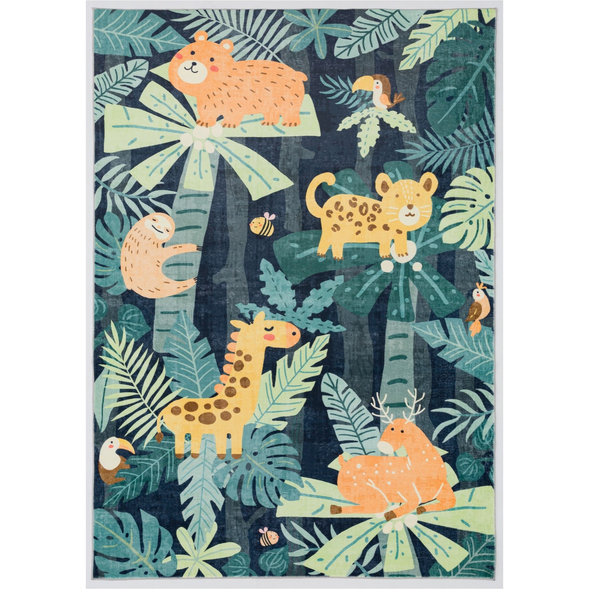 Kids Safari 5x7 Area Rug