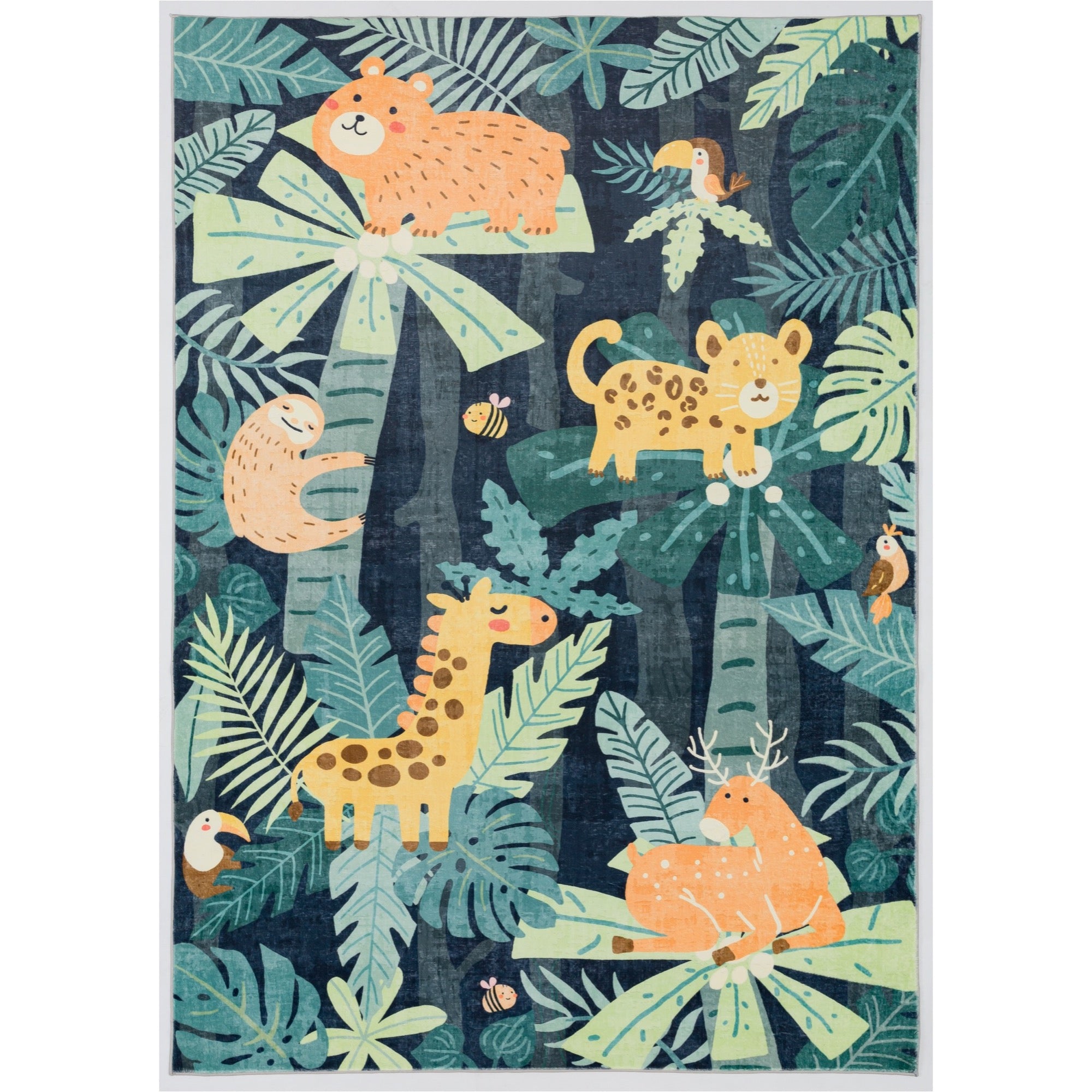 Kids Safari 5x7 Area Rug - Adams Furniture