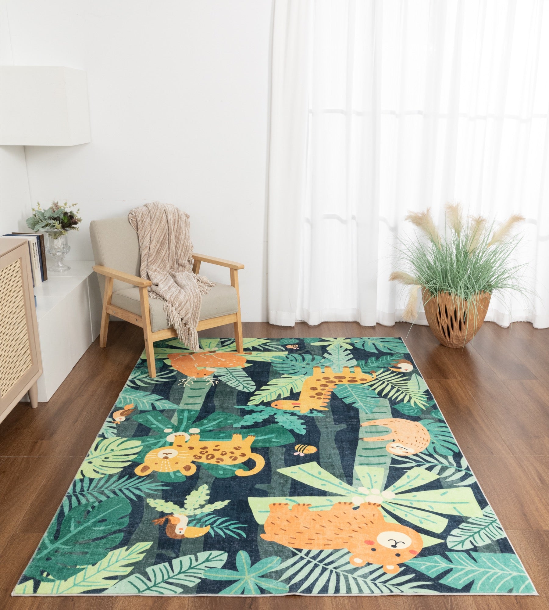 Kids Safari 5x7 Area Rug - Adams Furniture