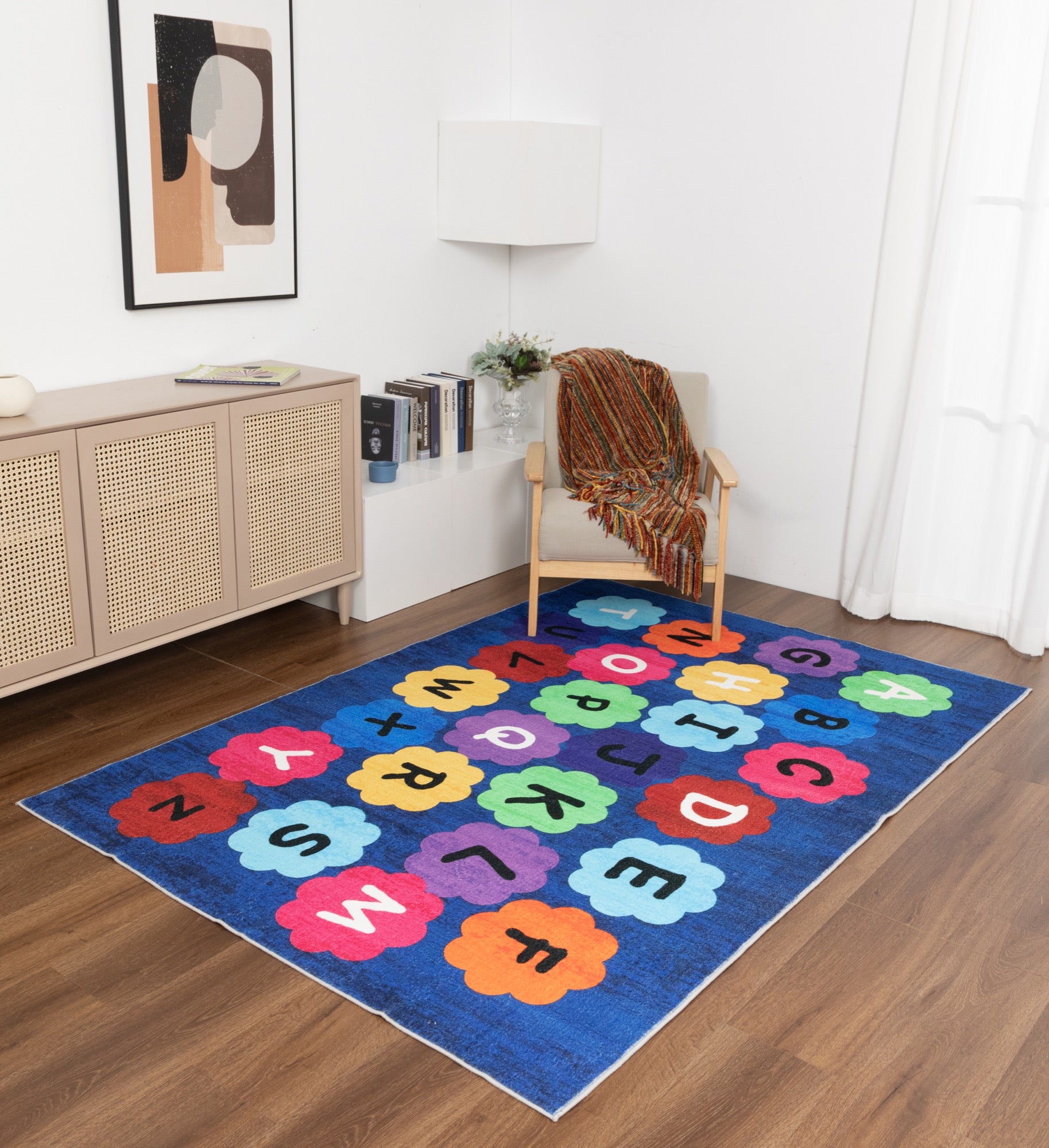 Kids Letters 5x7 Area Rug - Adams Furniture