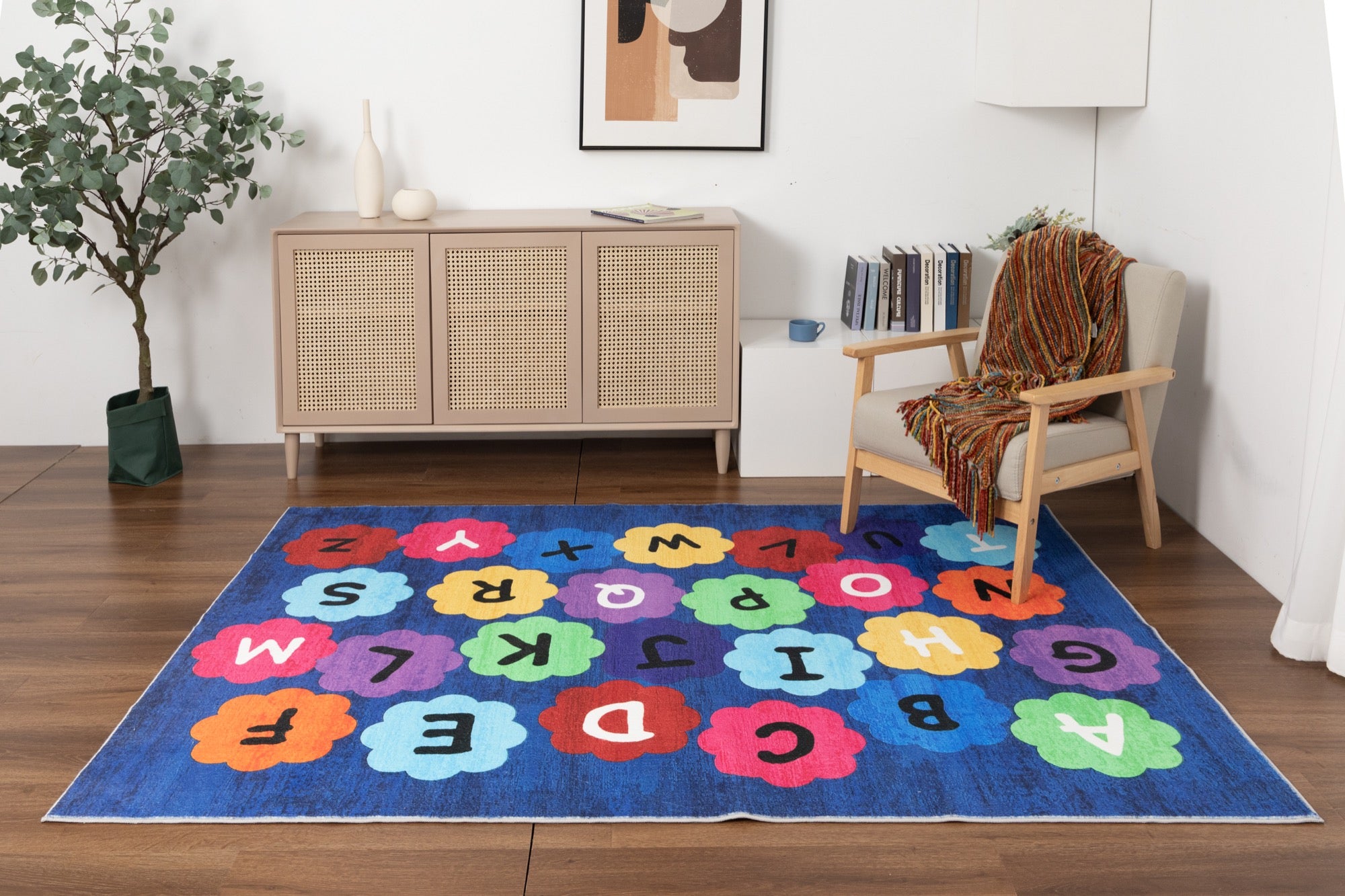 Kids Letters 5x7 Area Rug - Adams Furniture