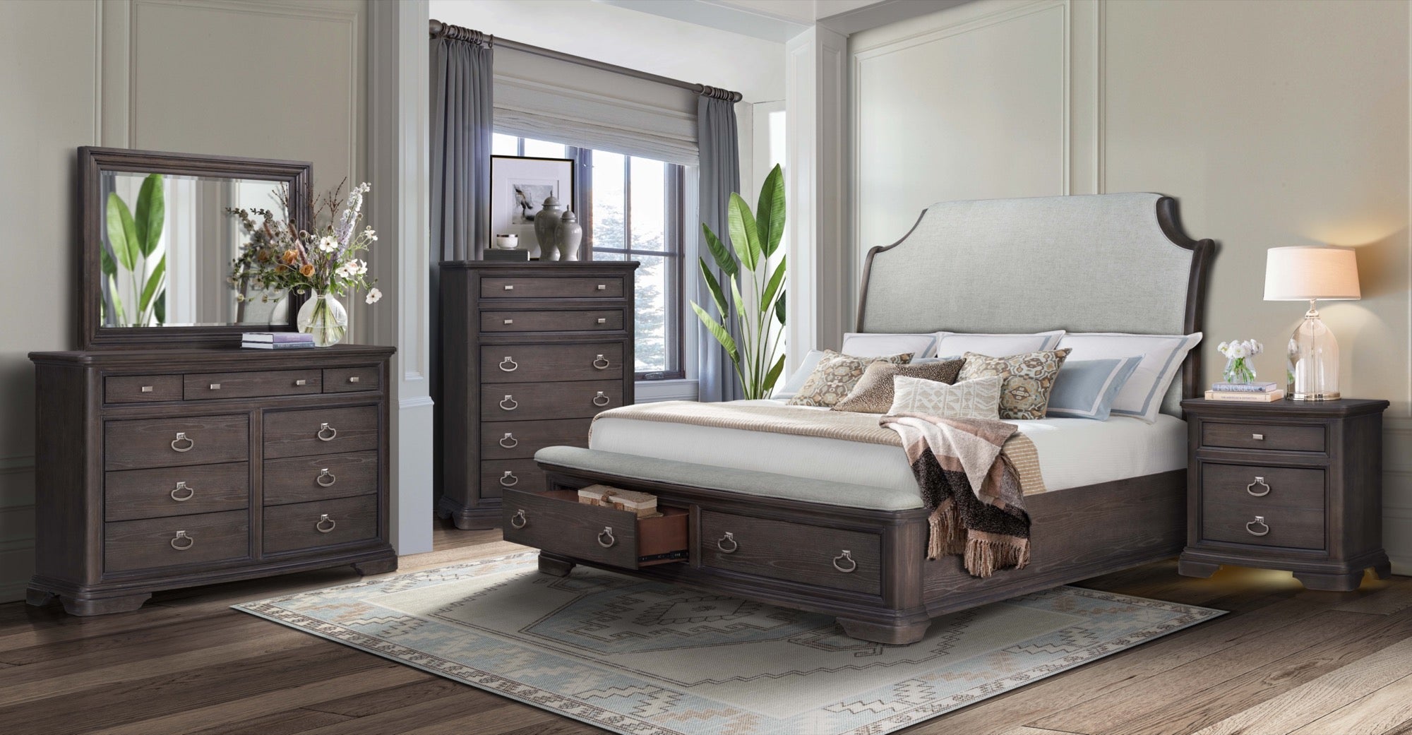 Lucy King 3 Piece Bedroom Set - Adams Furniture