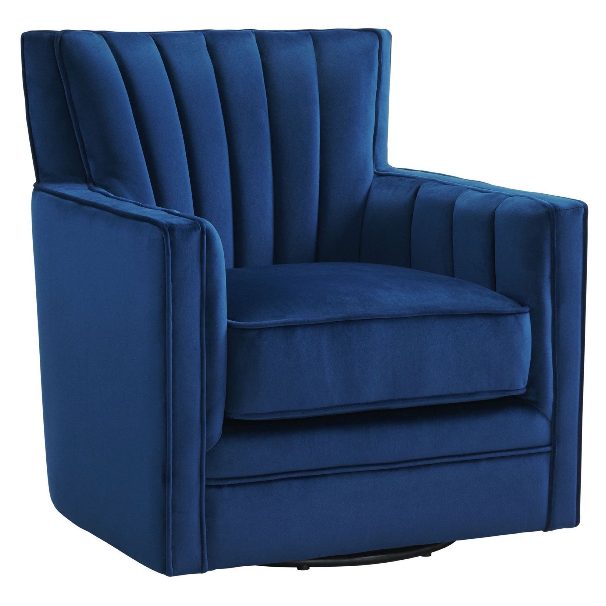 Loden Swivel Chair in Royale Cobalt