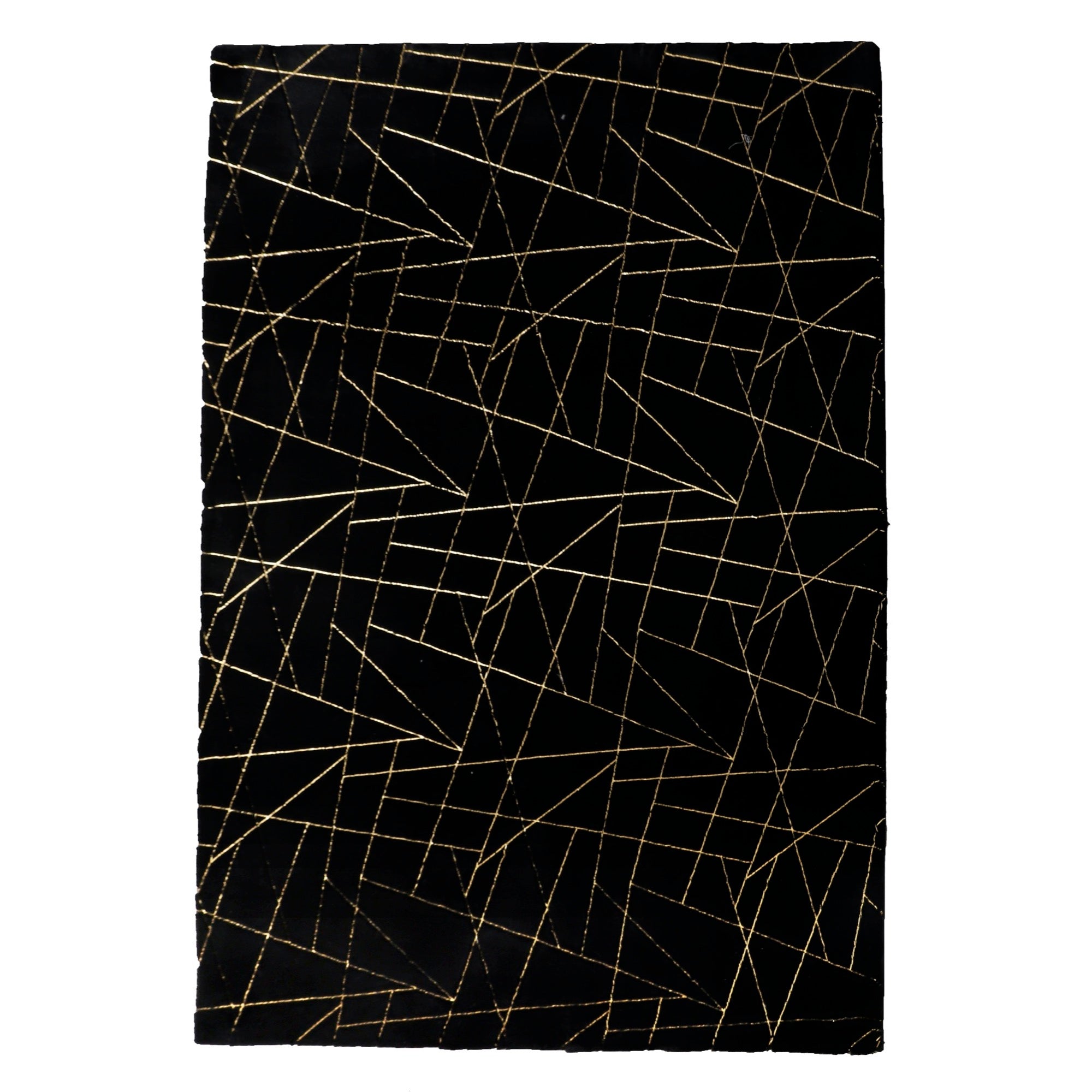 Emma 5x7 Black/Gold Area Rug