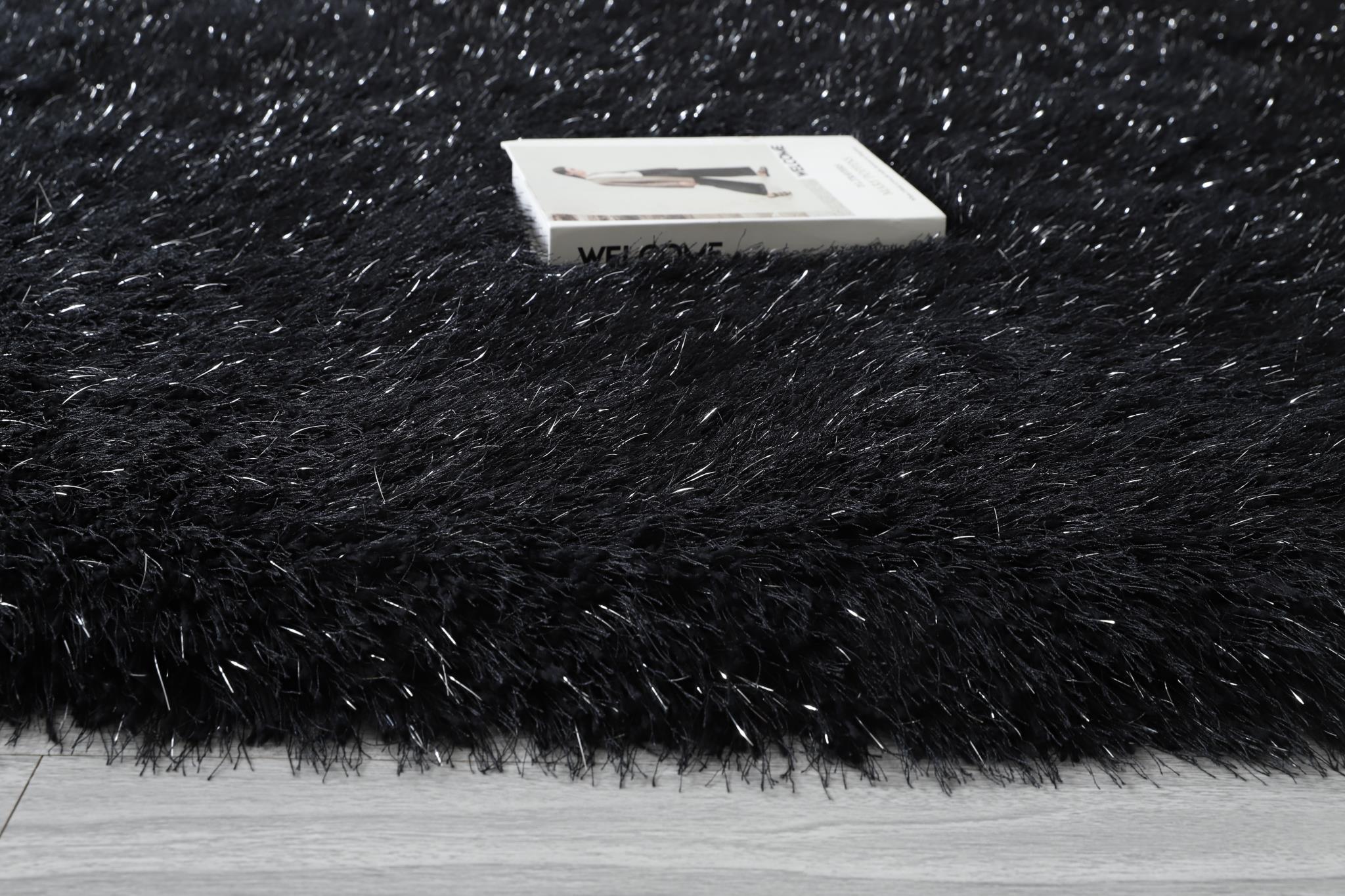 Manhattan Black 8X10 Area Rug - Adams Furniture