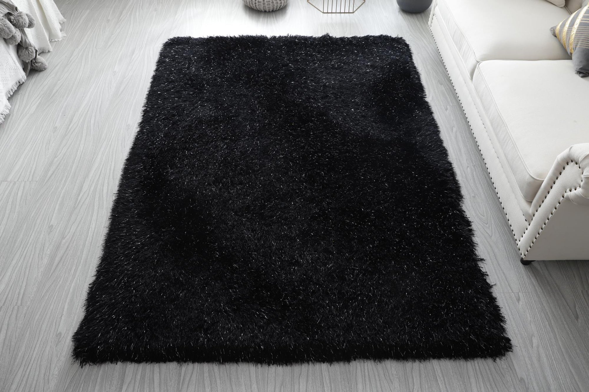 Manhattan Black 8X10 Area Rug - Adams Furniture