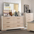Camila Marble Top Dresser & Mirror