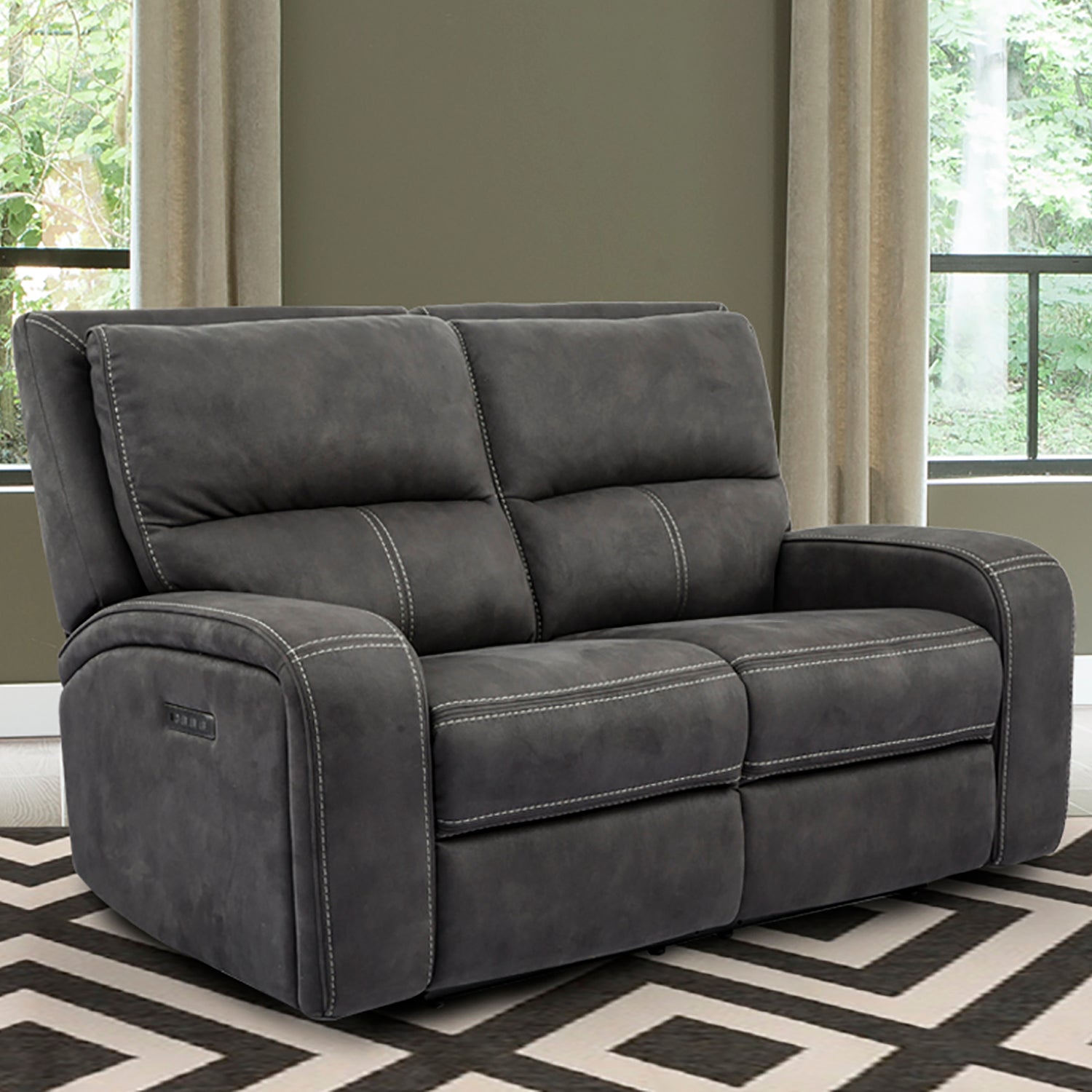 Polaris Slate Power Reclining Loveseat