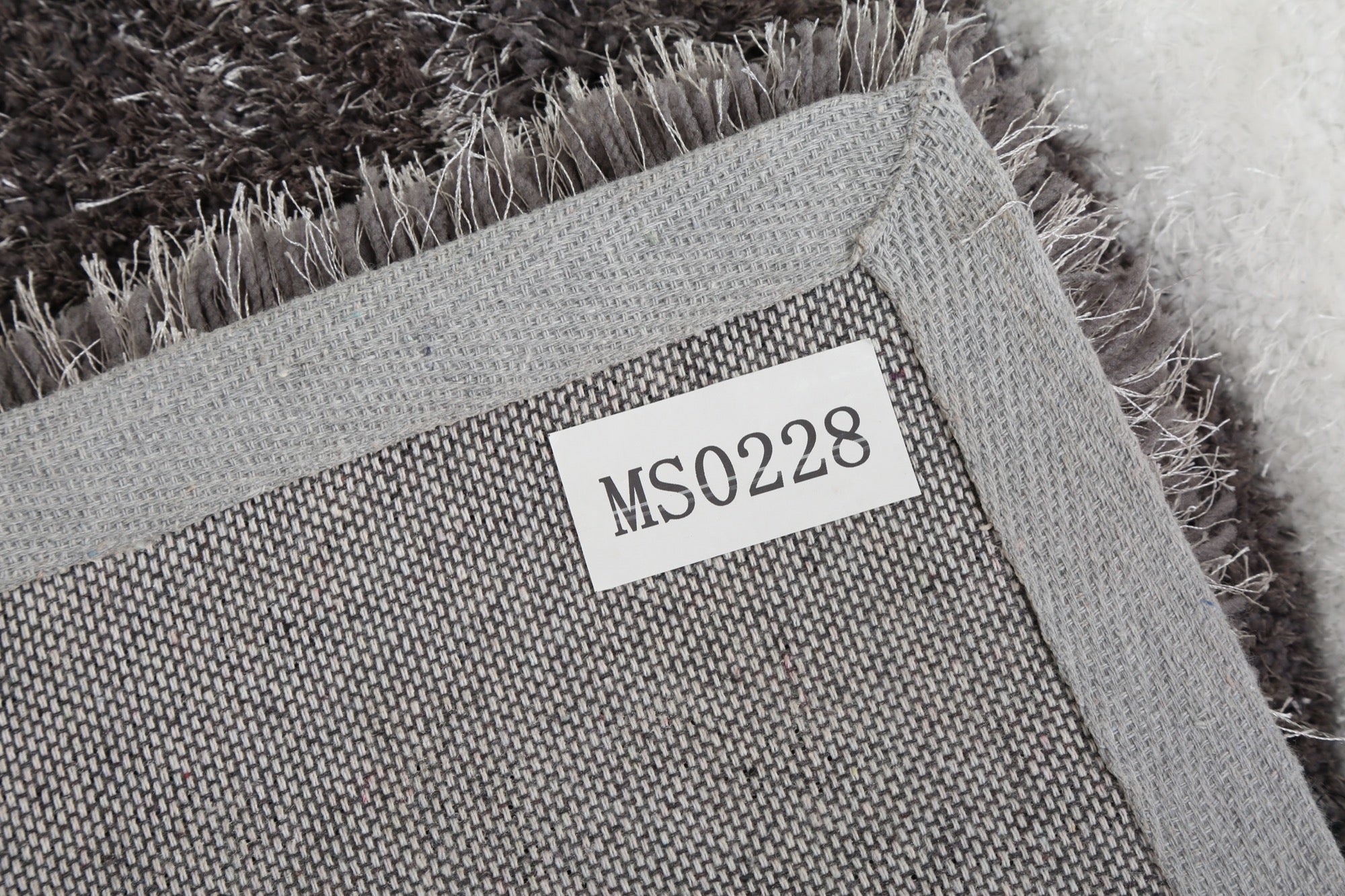 Mateos Shag Black/Grey/White Runner - Adams Furniture