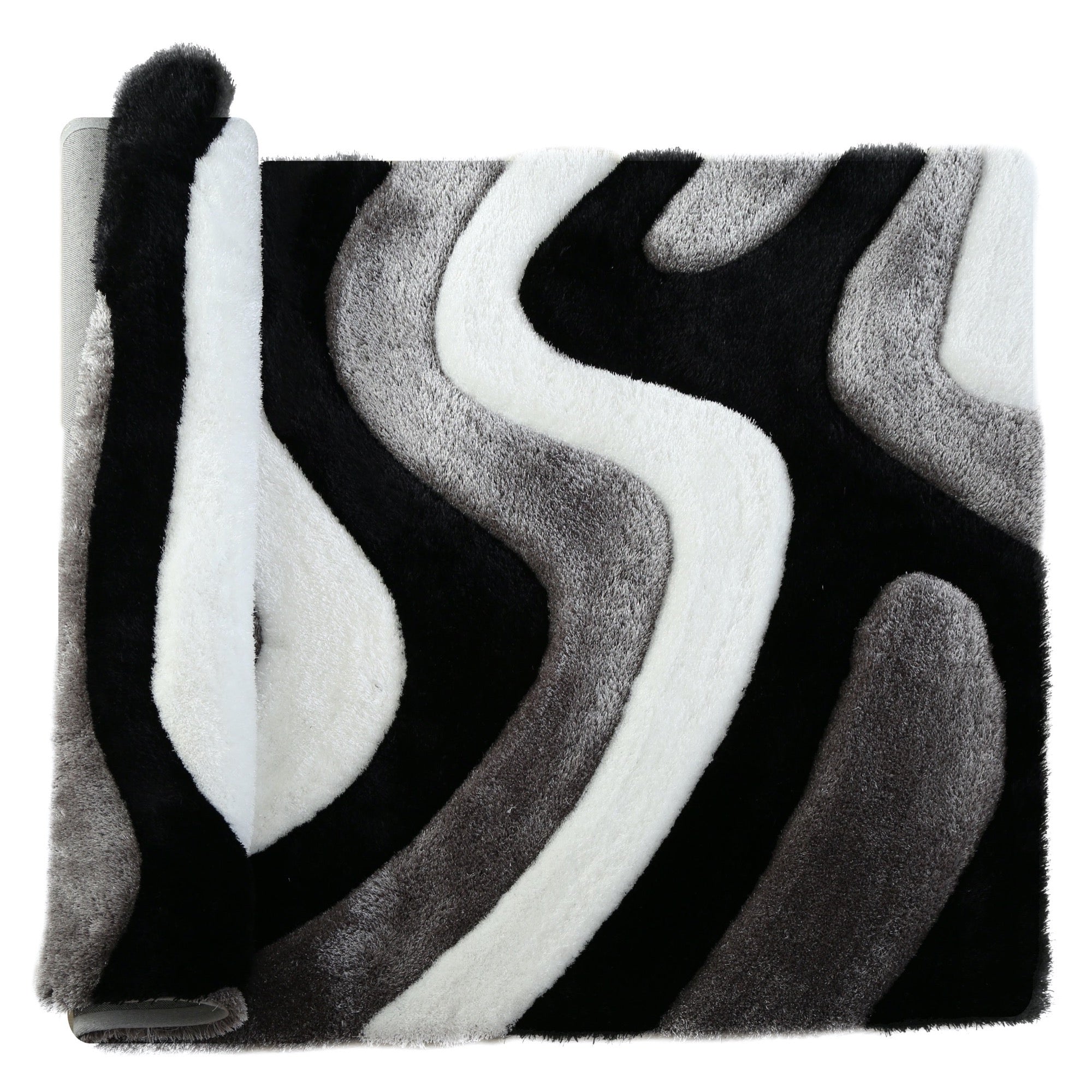 Mateos Shag 8x10 Area Rug - Adams Furniture