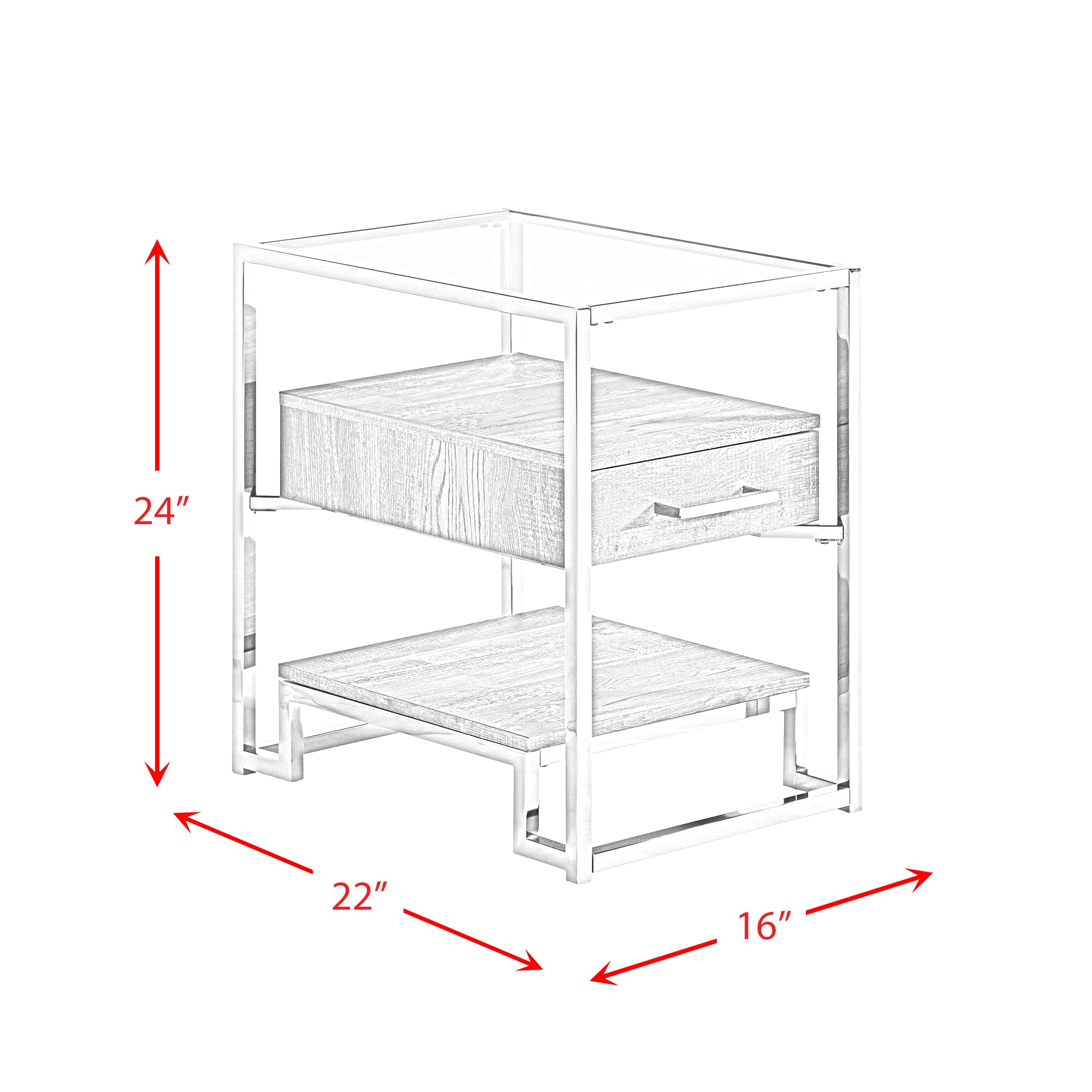 Matrix Chairside End Table - Adams Furniture