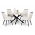 Cora 5 Piece Sintered Stone Dining Set