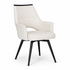 Cora White Swivel Dining Chair - Adams Furniture
