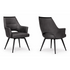 Cora Charcoal Swivel Dining Chair - Adams Furniture