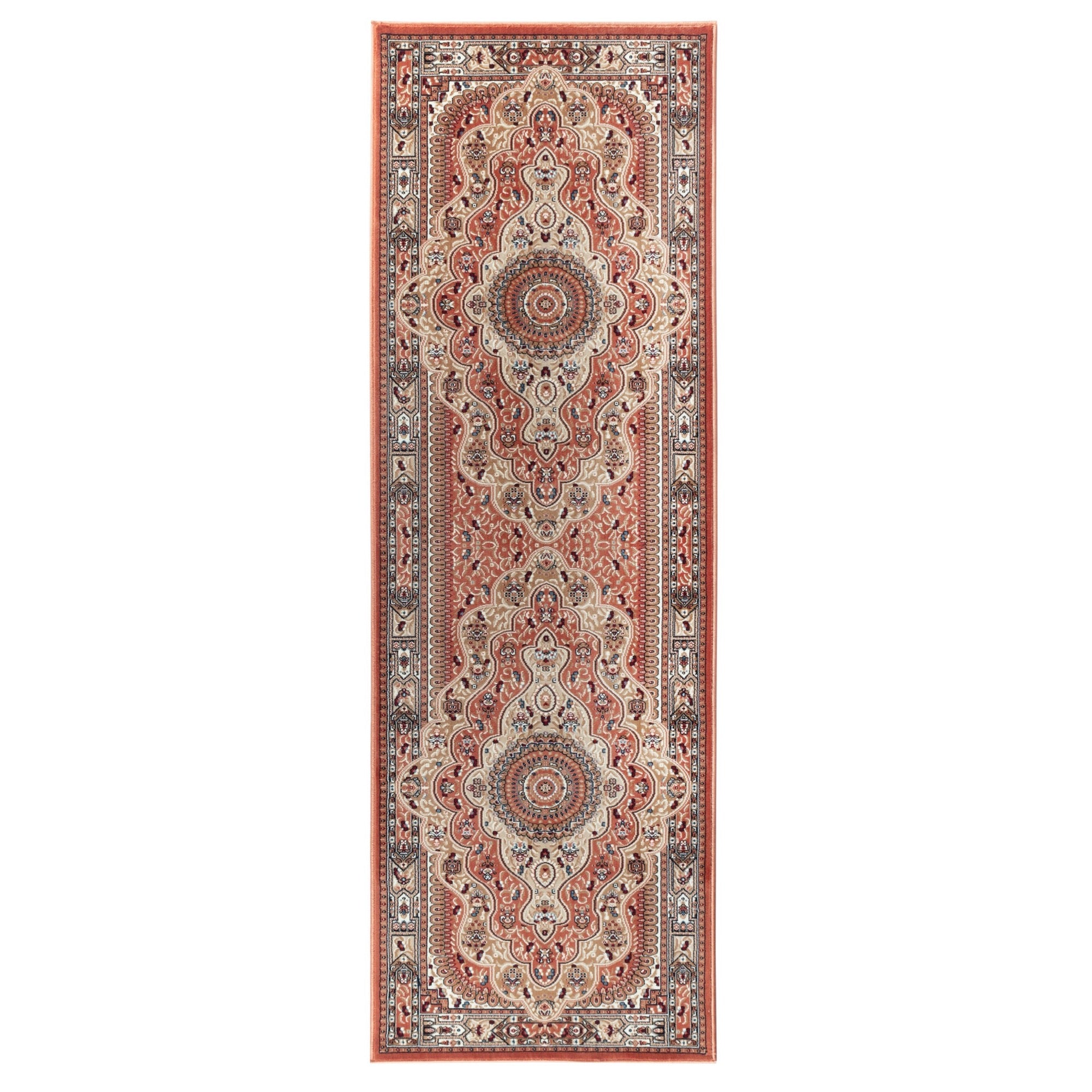 Prime Multi Color Orange Runner - Adams Furniture
