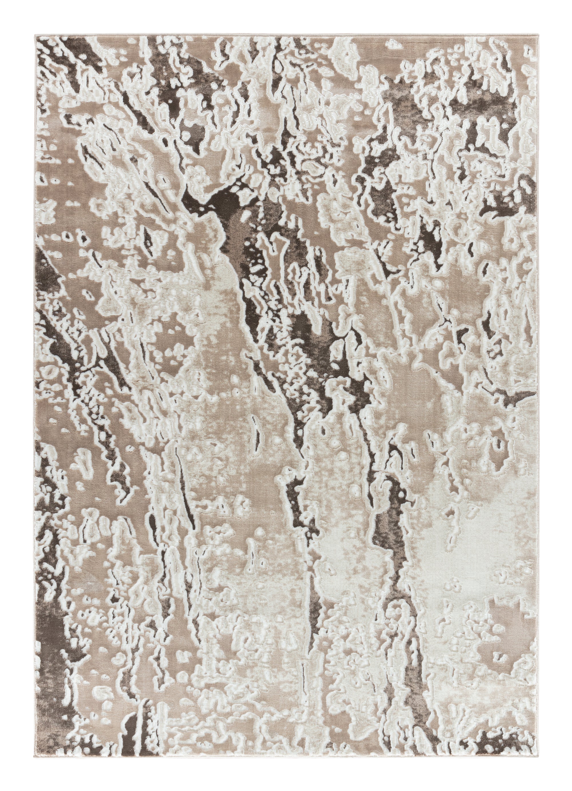 Petra Brown and Beige 8x11 Area Rug - Adams Furniture