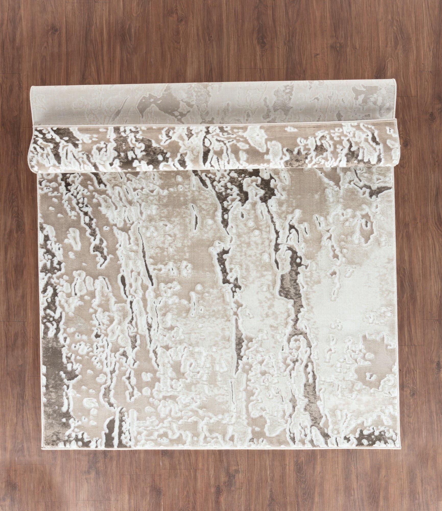 Petra Brown and Beige 8x11 Area Rug - Adams Furniture