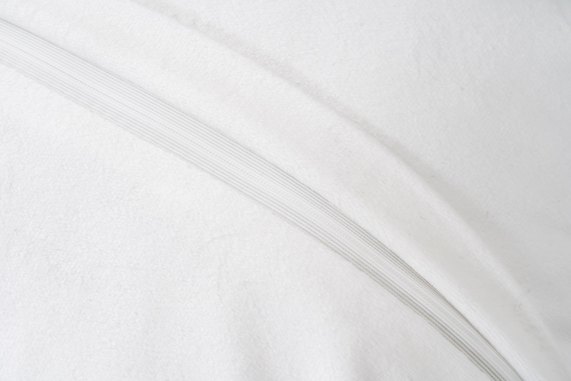 Faux Rabbit Fur White Pillow - Adams Furniture