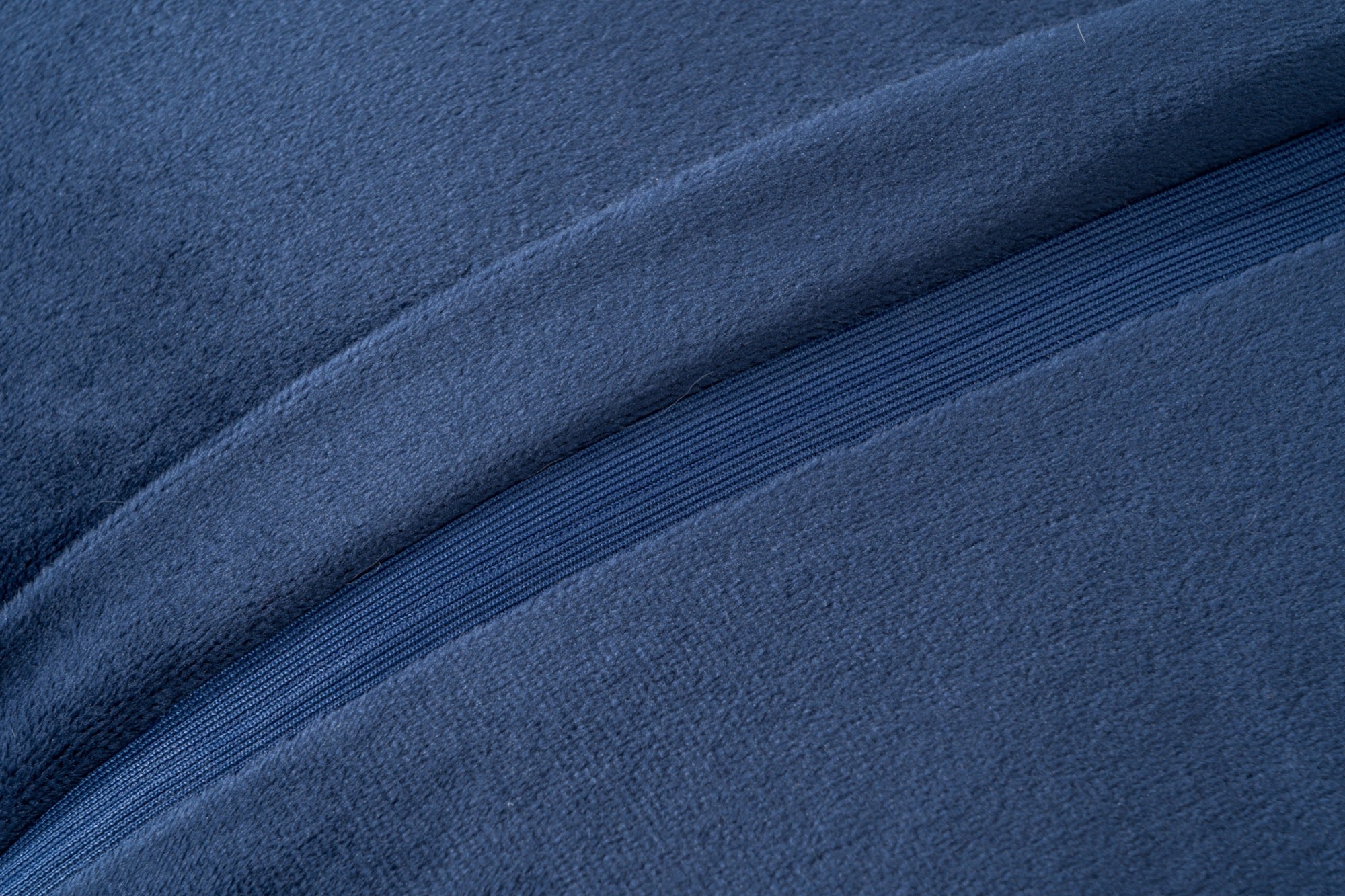 Faux Rabbit Fur Navy Pillow - Adams Furniture
