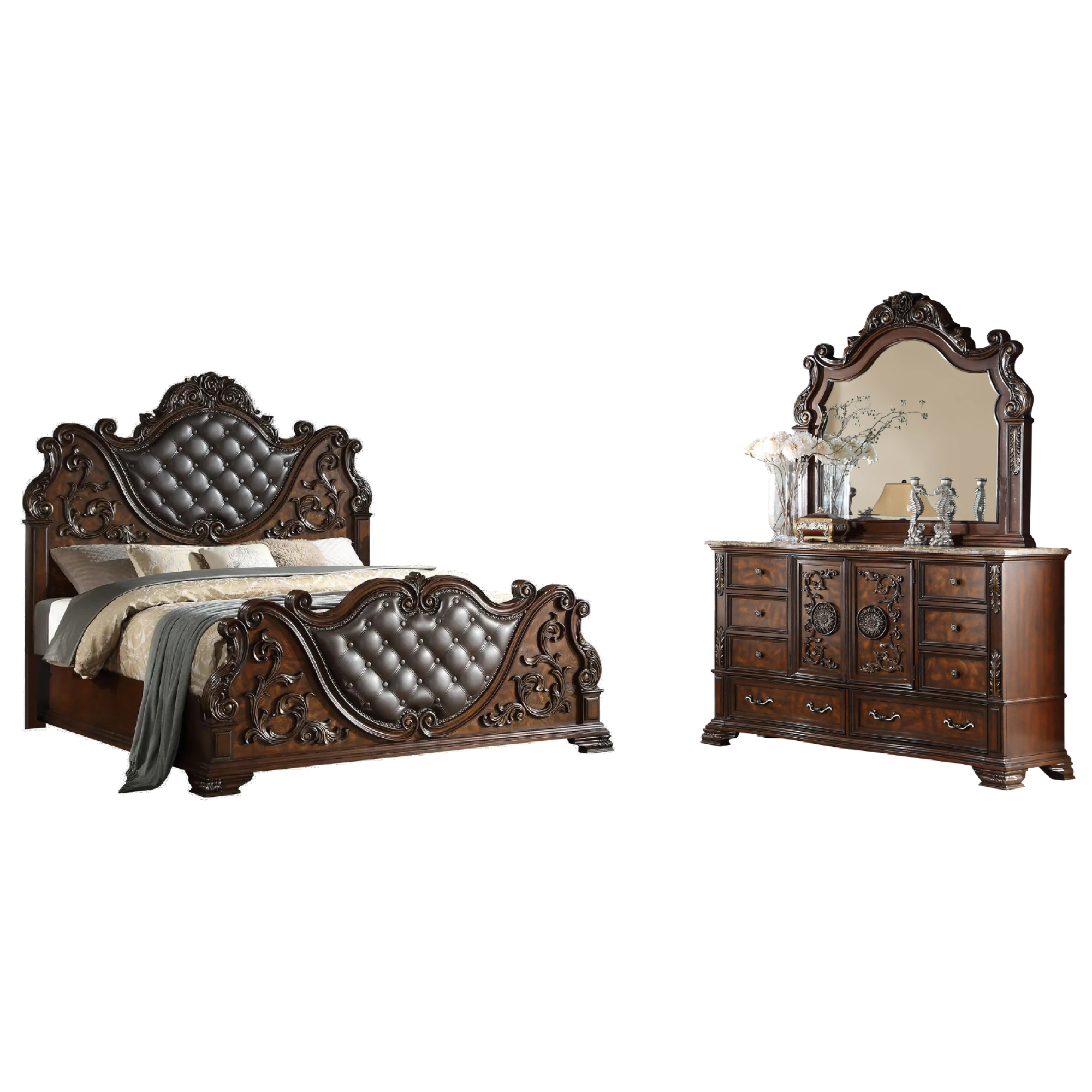 Santa Monica King 3 Piece Bedroom Set - Adams Furniture