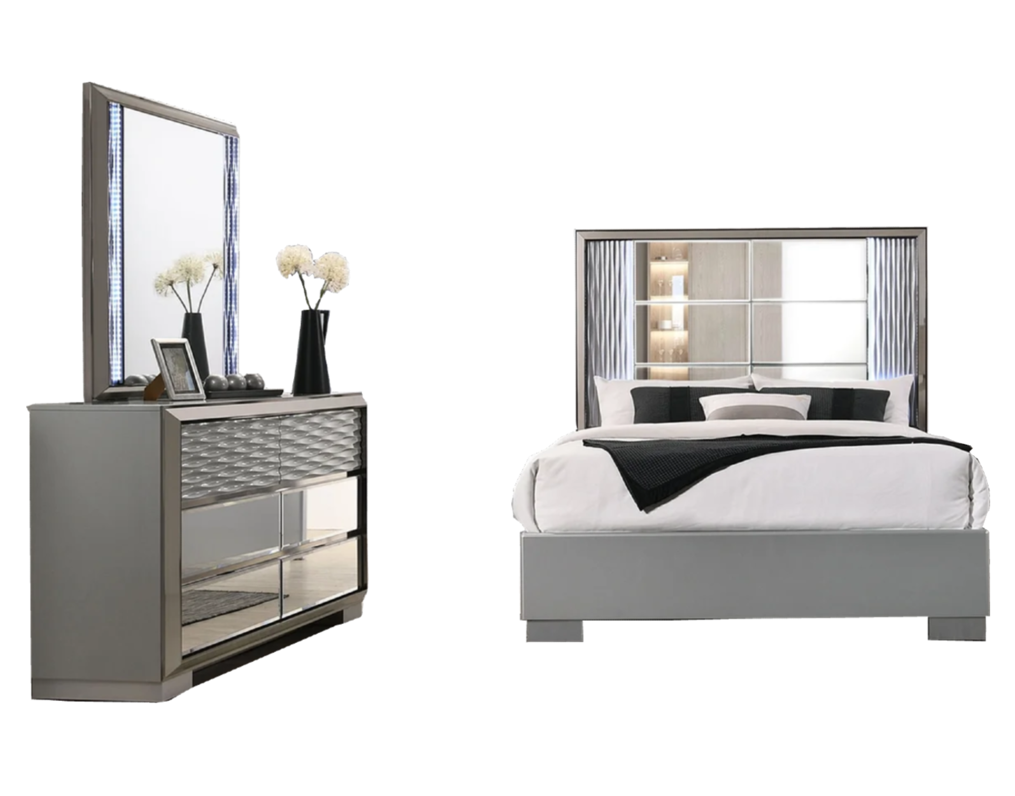 Sofia Queen 3 Piece Bedroom Set - Adams Furniture