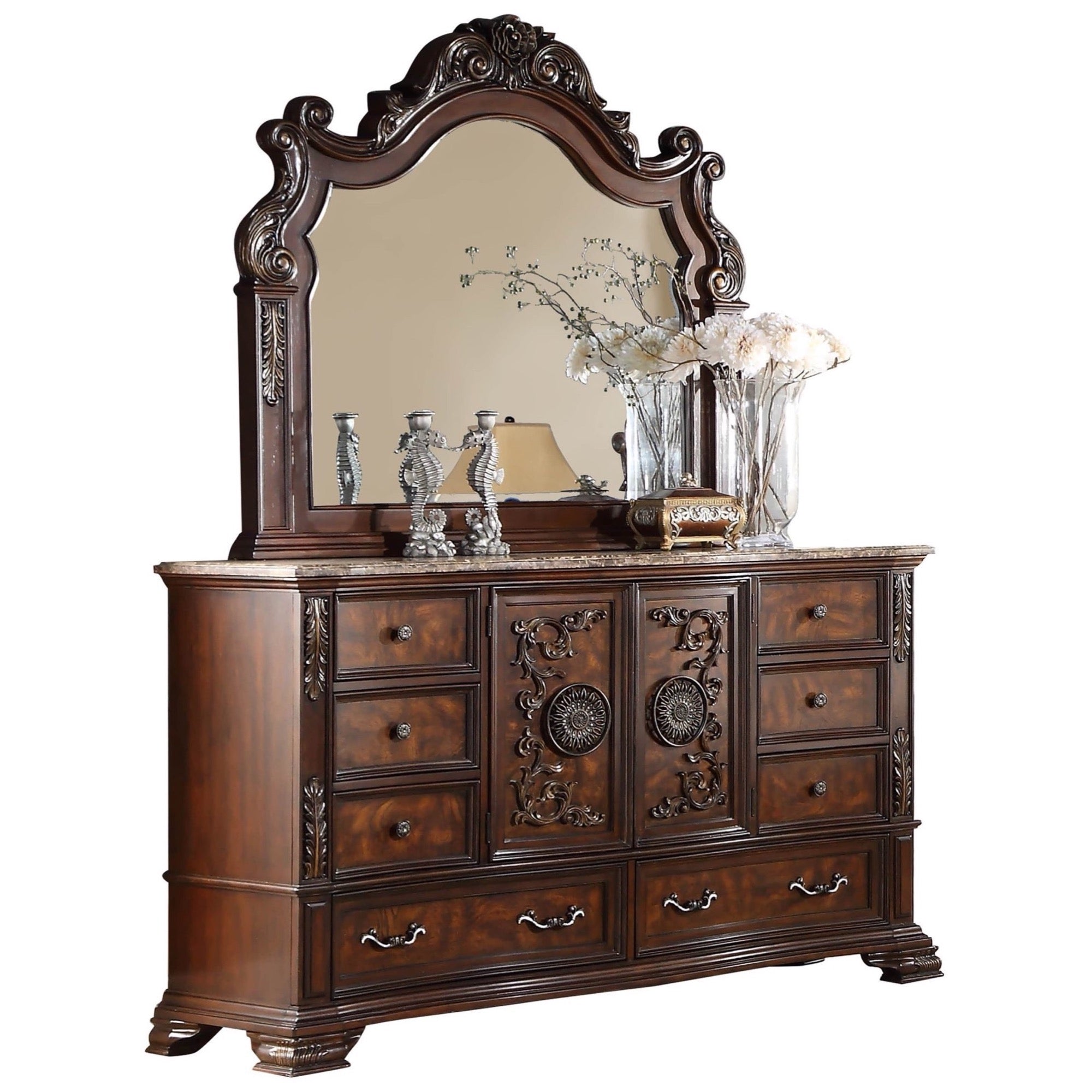 Santa Monica Queen 5 Piece Bedroom Set - Adams Furniture