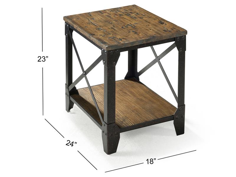 Contemporary Rectangular End Table - Adams Furniture