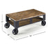 Contemporary Coffee Table on Casters