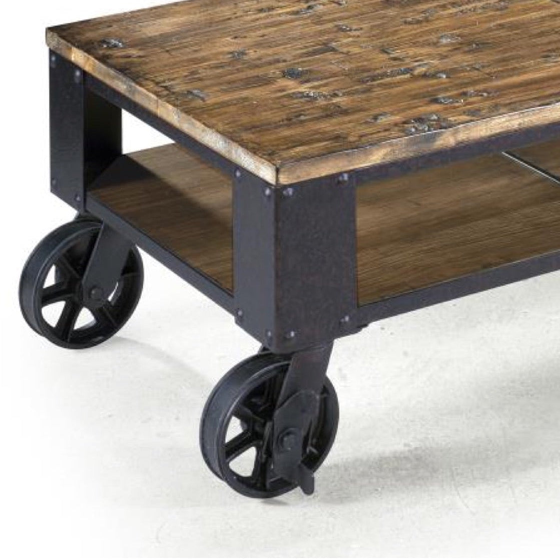 Contemporary Coffee Table on Casters - Adams Furniture