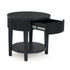 Black Round End Table - Adams Furniture