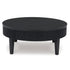 Black Round Coffee Table - Adams Furniture