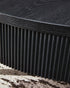 Black Round Coffee Table - Adams Furniture