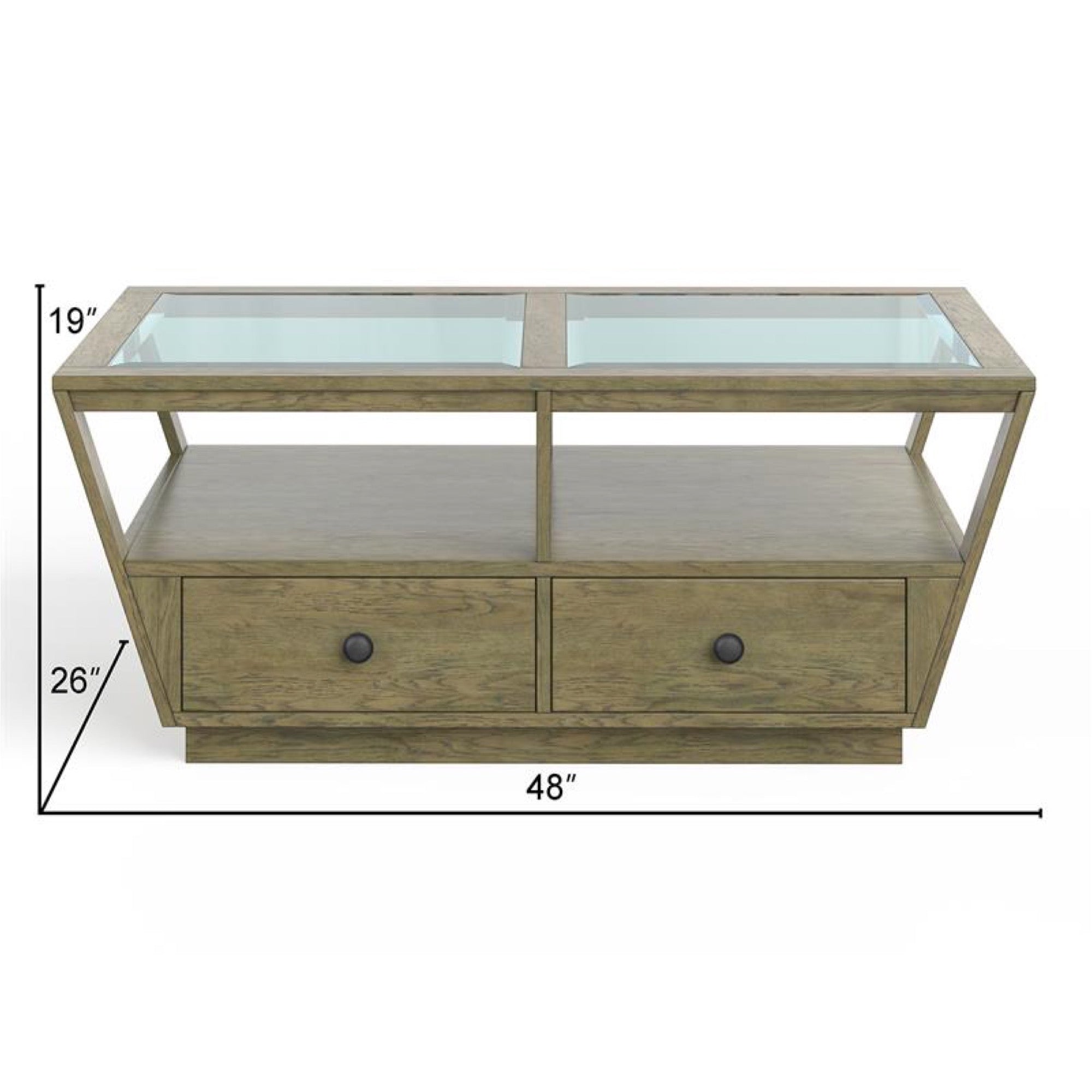 Hardison Rectangular Cocktail Table w/Casters