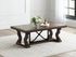 Dark Brown Rectangular Cocktail Table - Adams Furniture