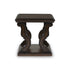 Dark Brown Square End Table - Adams Furniture