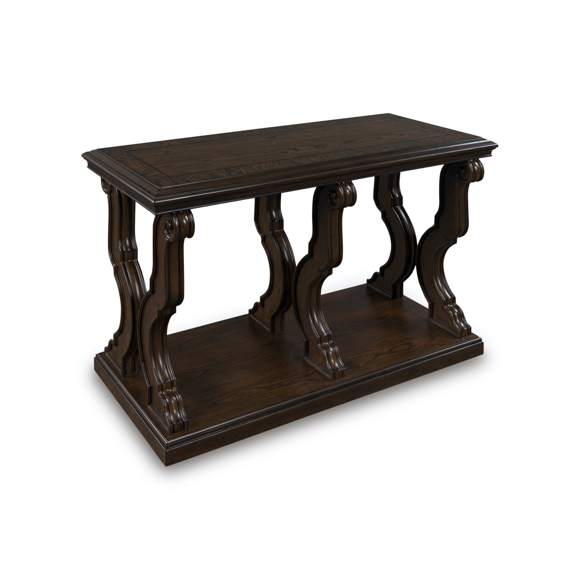 Dark Brown Sofa Table - Adams Furniture