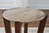 Warm Brown Round End Table